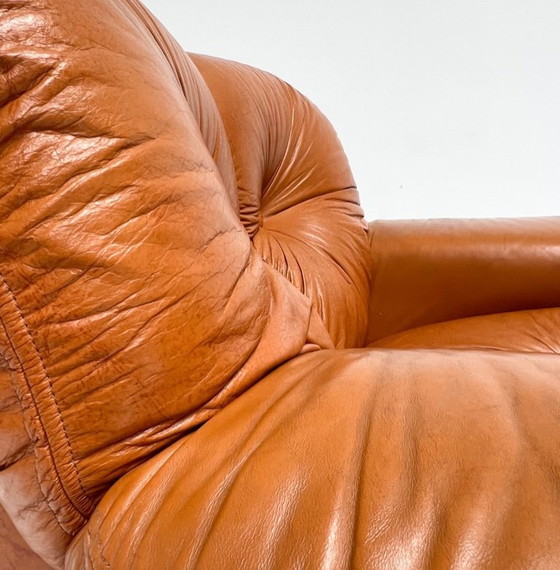 Image 1 of PelleRossi-Sessel aus cognacfarbenem Leder, 1960er Jahre