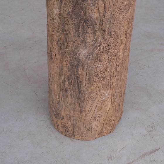 Image 1 of Antique Wooden Tree Trunk Pedestal or Display Stand