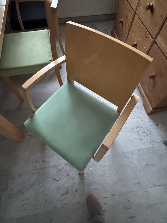 Image 1 of Thonet extendable dining table with 7 Thonet chairs