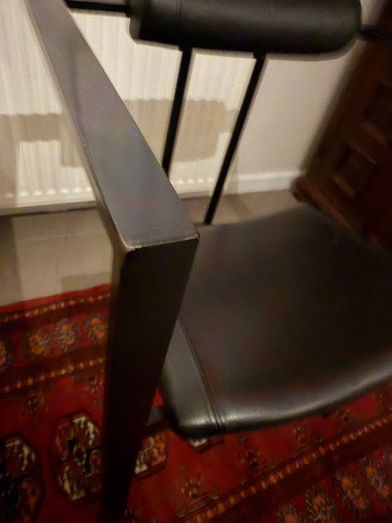 Trix Chair, K.F. Förster - Postmodern, Memphis – KFF, Dining chairs, Leather, Metal (photo 10 of 10)