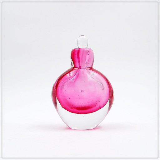 Sommerso" perfume bottle in pink transparent glass