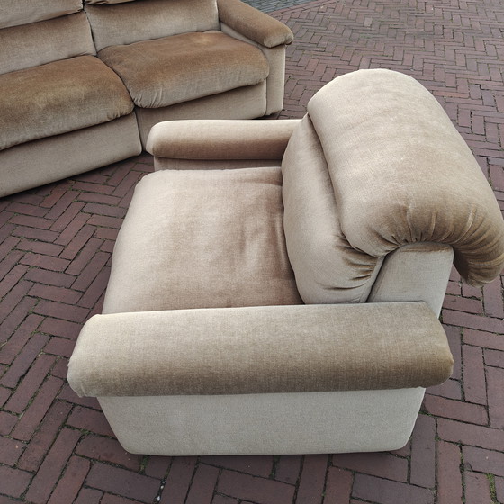 Image 1 of Vintage velvet elementenbank