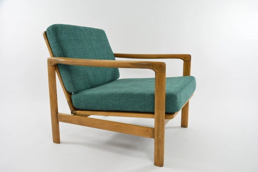 BZ fauteuil in lichtgroen bouclé