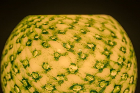 Image 1 of Murano Floor Lamp in Green Glitter Glass attributed to Mazzega, 1960s
