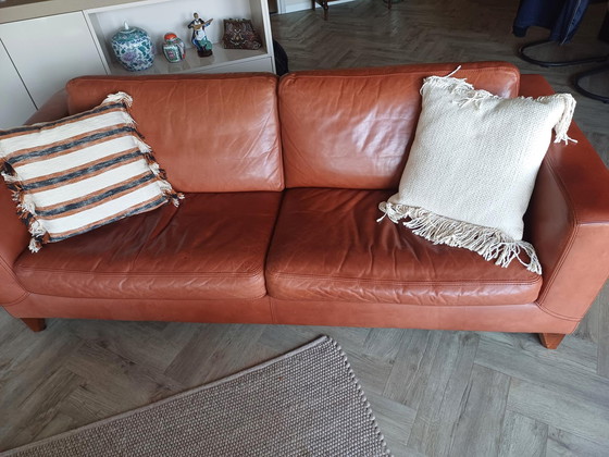 Image 1 of Cognac-Farben Ledersofa Machalke