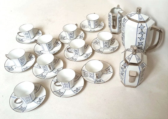 Servizio da caffè Art Déco 14 pezzi – Limoges, Stoviglie, Porcellana (photo 6 of 17)
