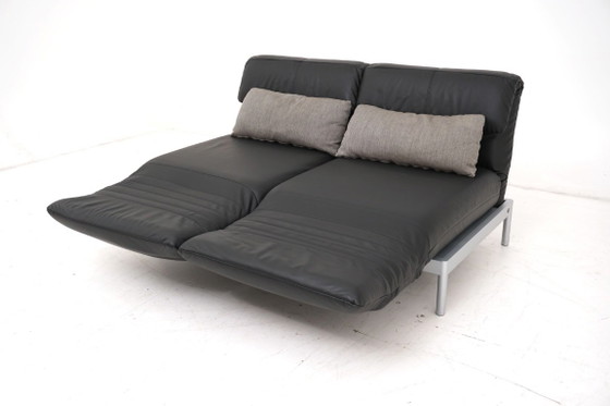 Divano letto in pelle nera, Rolf Benz, Divani letto, Metallo, Nero, Modern (foto 5 di 15)