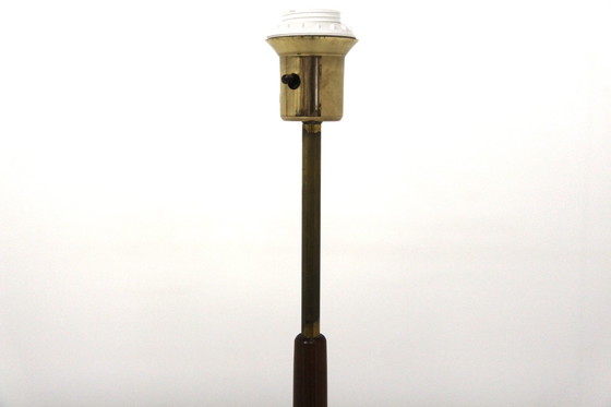 Image 1 of Lámpara de pie escandinava de teca y metal, Suecia, 1950