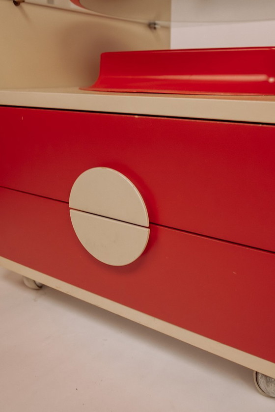 Image 1 of Tables de chevet vintage de style Space Age, italiennes, années 1960