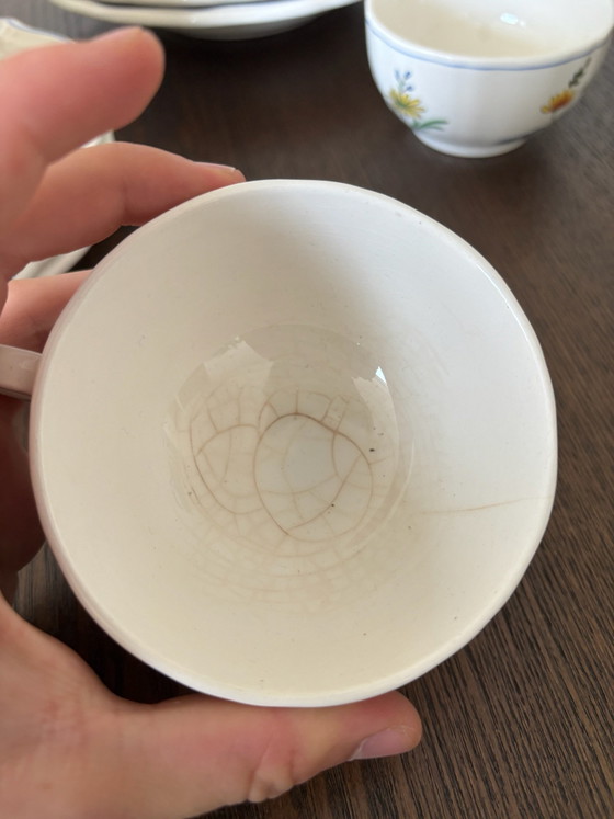 29-Piece Gien Oiseaux de Paradis Vintage Tableware Collection – France – Crockery, Porcelain (photo 9 of 15)