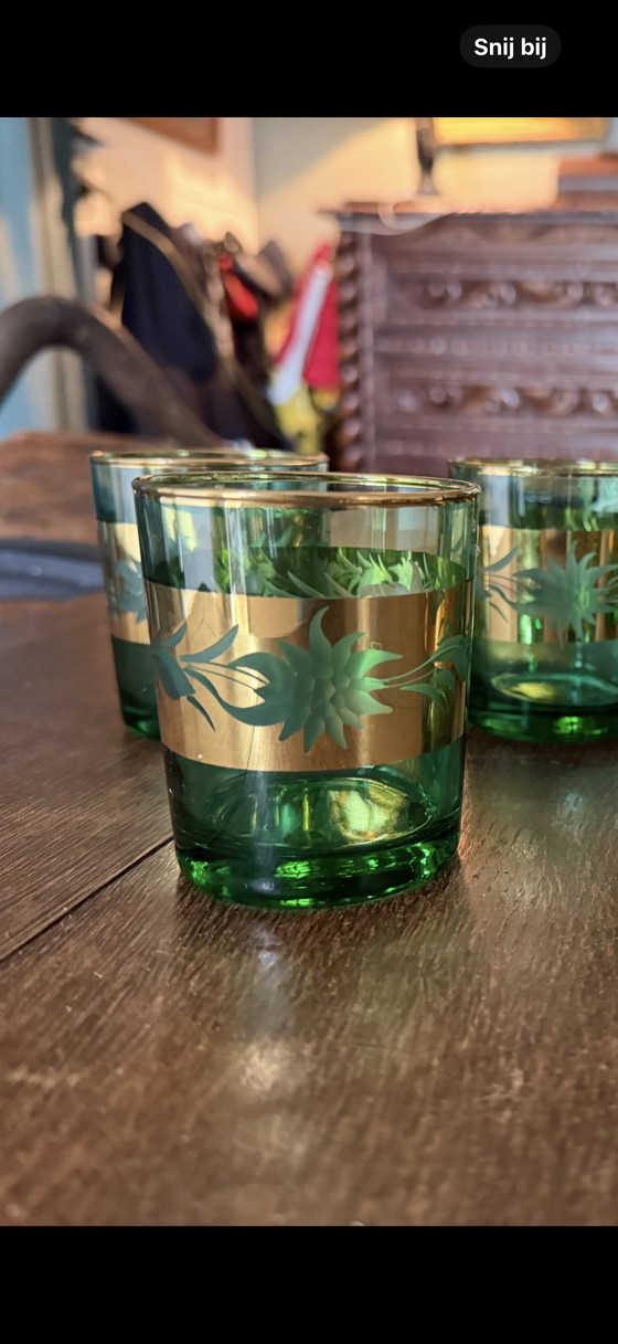 Image 1 of Set of 6 vintage lemonade glasses