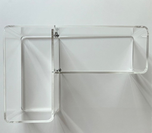 Plexiglas shelf by Michel Dumas, France, 1970s