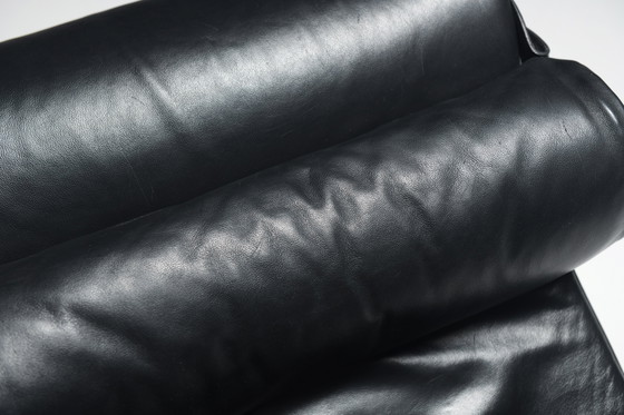 Image 1 of LC4 Black Leather Lounge Chair by Le Corbusier, Jeanneret, Perriand for Cassina