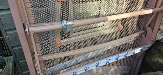 Vintage alert! Midcentury Space Age headboard with 70s Auping bed frame, Bedroom accessories, Metal, Wood (photo 47 of 48)