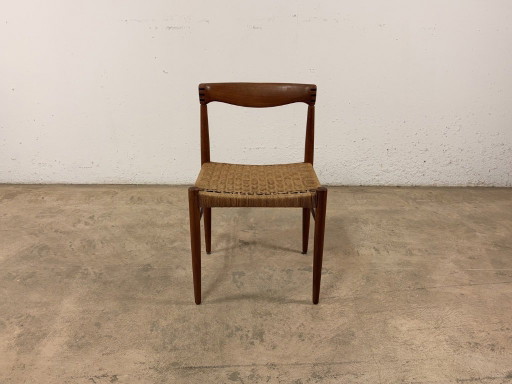 Silla de teca vintage de HW Klein para Bramin, década de 1960.