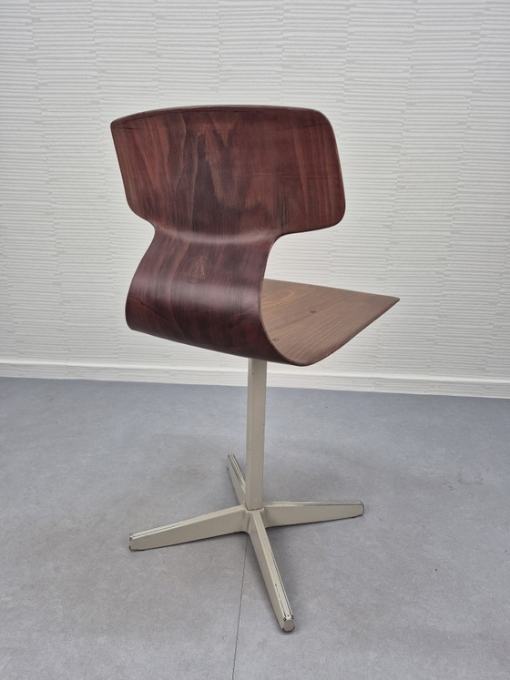 Galvanitas vintage stoel/bureaustoel. – Eetkamerstoelen, Metal, Wood (photo 5 of 11)