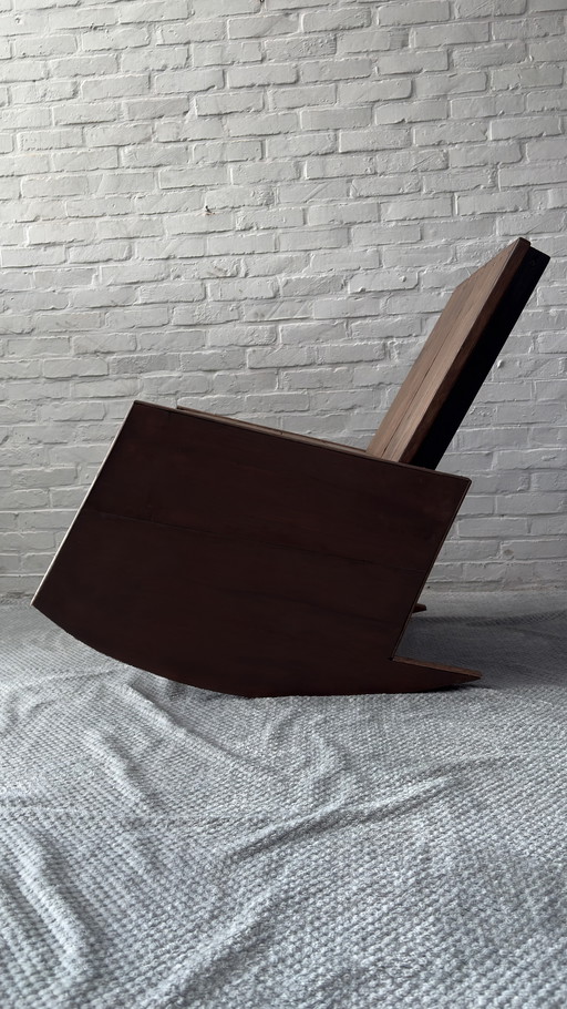 Unique craftsmanship Carlos Motta Asturias rocking chair REPLICA