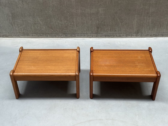 Image 1 of Set/2 Mid-Century Wilhelm Knoll bijzettafels / nachtkastjes