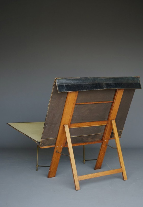 Image 1 of Antique Oak Folio Stand from Bunyard of London, 1890s