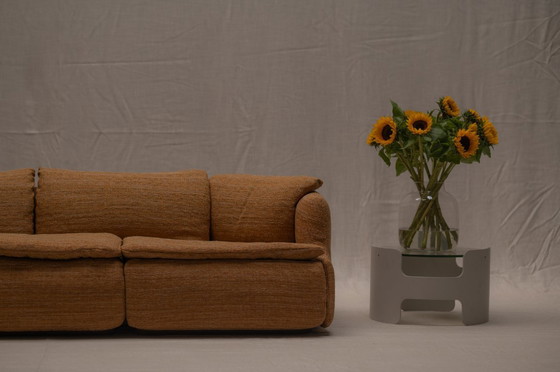 Image 1 of Vertrauliches Dreisitzer-Sofa von Saporiti - Italien 1970er Jahre