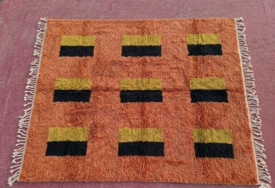Image 1 of Marokkaans wollen tapijt – Uniek ontwerp & handgemaakt 250cmx200cm