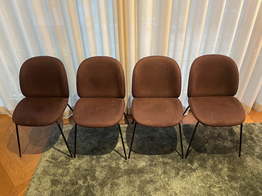 4x Gubi Beetle chairs
