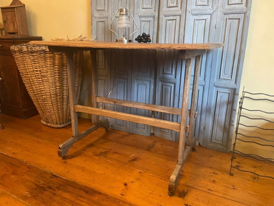 Image 1 of Bistro Table Garden Table Oak French