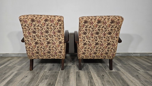 Set of Vintage Armchairs by Jindrich Halabala