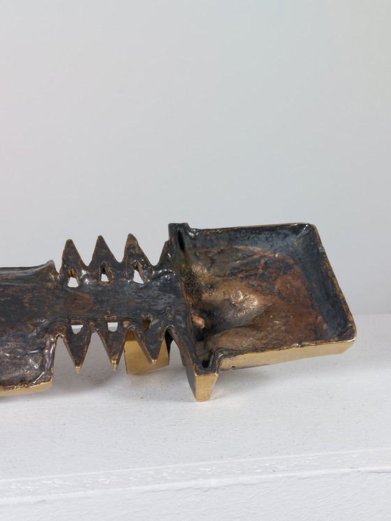 Image 1 of Vintage wandkaarsenhouder in brutalistische stijl uit het midden van de vorige eeuw