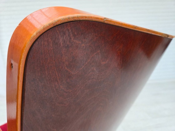 Image 1 of Fauteuils de cinéma/théâtre danois des années 1950, en velours d'ameublement, état d'origine.