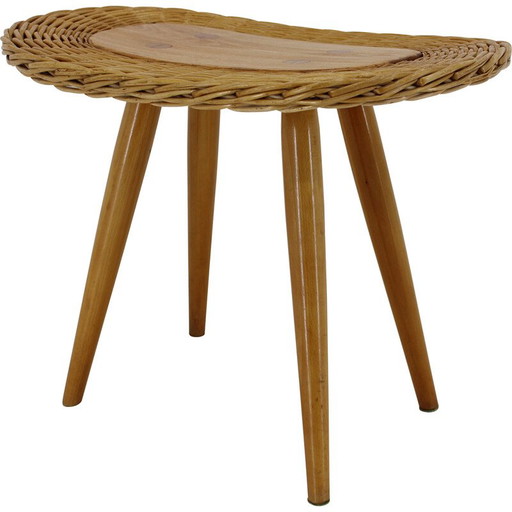 Table d'appoint vintage par Jan Kalous pour Uluv, Tchécoslovaquie 1970