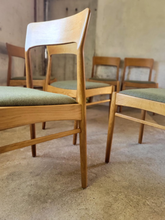 Image 1 of Set di 6 sedie di Henning Kjearnulf per Korup, 1960