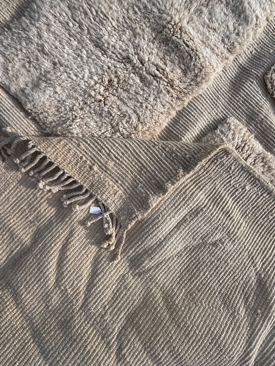 Image 1 of Alfombra marroquí de lana Mrirt (200 x 300 cm) – Alfombra bereber color marfil hecha a mano