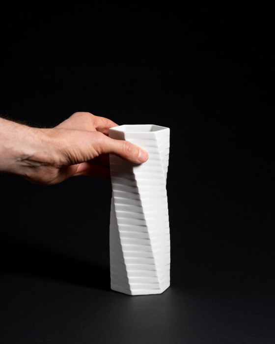 Image 1 of ROSENTHAL Studio-Line WERNER UHL Bisque Porcelain Vase Trio PISA Postmodernism