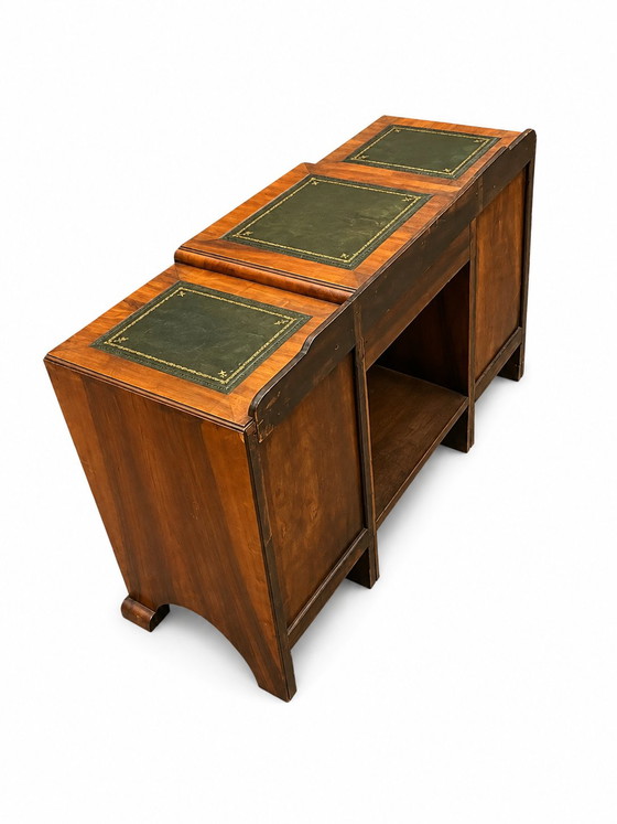 Scrivania a piedistallo in stile inglese – Scrivanie, Wood, Leather (photo 6 of 6)