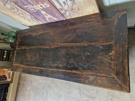 Image 1 of Antique Oriental altar, wall console side table, coffee table with 3 drawers dim. 70x164cm and 70cm high.