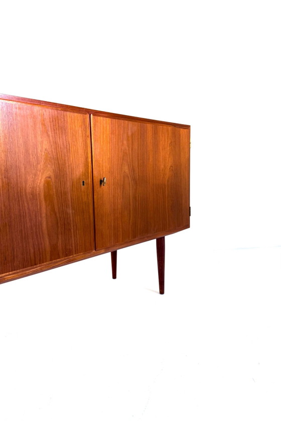 Buffet bas vintage danois en teck, Poul Hundevad ‘60, Bois, Marron (photo 13 sur 15)