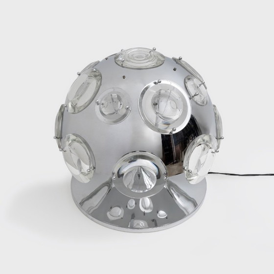 Image 1 of Oscar Torlasco for Stilkronen Italian Rare Big Table Lamp, 1970s