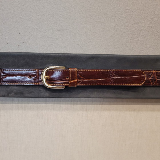 Image 1 of Cornice Marco Tadini in pelle, stile Hermès, anni &#39;90 - Spagna