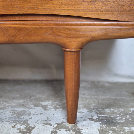 Image 1 of Axel Christensen vintage Deens wandmeubel highboard dressoir