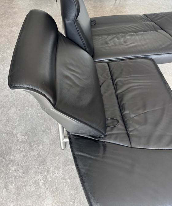 Image 1 of De Sede DS 450 zwart leren bank