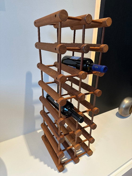 Image 1 of Vintage Danish design wine rack by Richard Nissen for Langaa Denmark