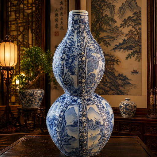 Beautiful Antique Chinese Porcelain Vase 37 Centimeters – vazen