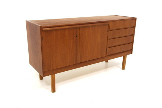 Credenza in Teak, Svezia, 1960, Credenze, Mid Century Modern (foto 7 di 7)