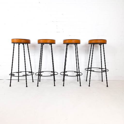 4X Vintage Barstool