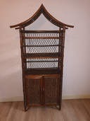 Mid-century rattan pagoda
