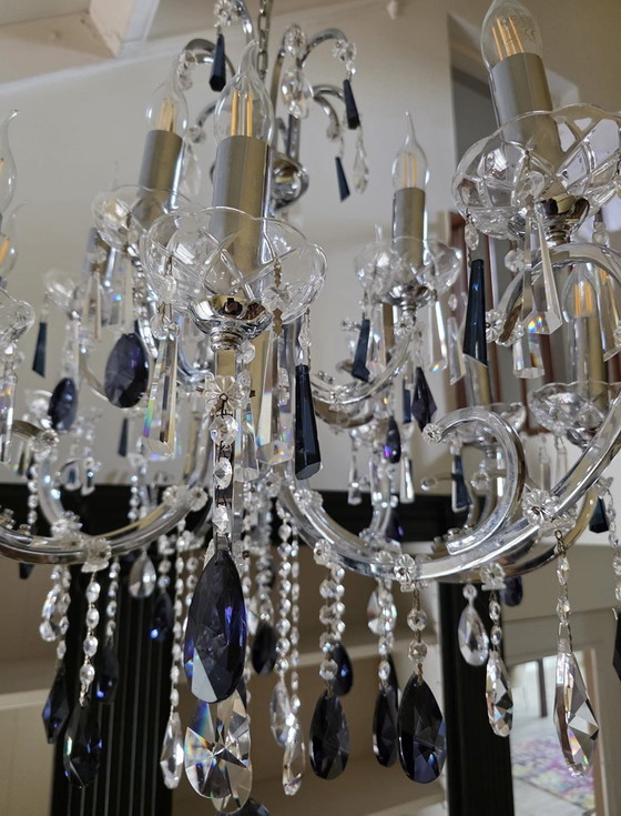 Image 1 of Lampadario di cristallo con 15 luci - veri cristalli - classico ed elegante