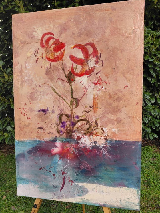 Image 1 of 'Florage' Mixed-Media-Collage von Teis Albers