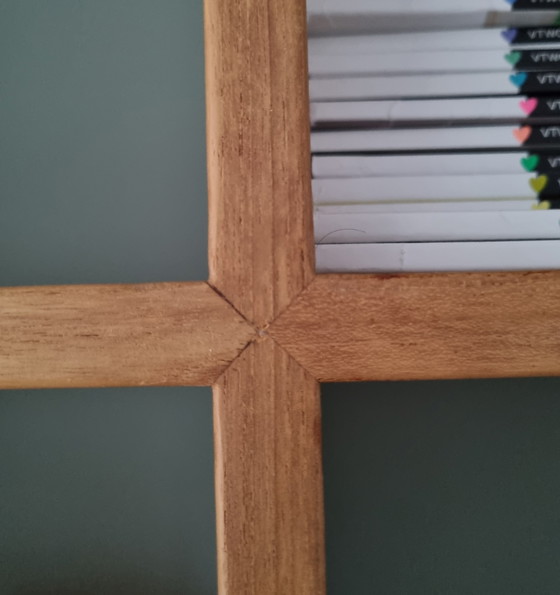 Image 1 of Teak houten kast vakkenkast boekenkast wandmeubel 