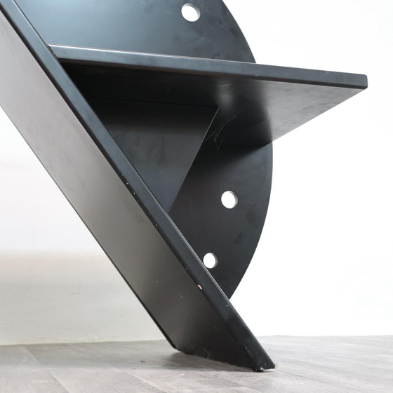 Image 1 of Paolo Pallucco Attr. Panchetta Con Tavolino E Portariviste Postmoderno Anni 80 